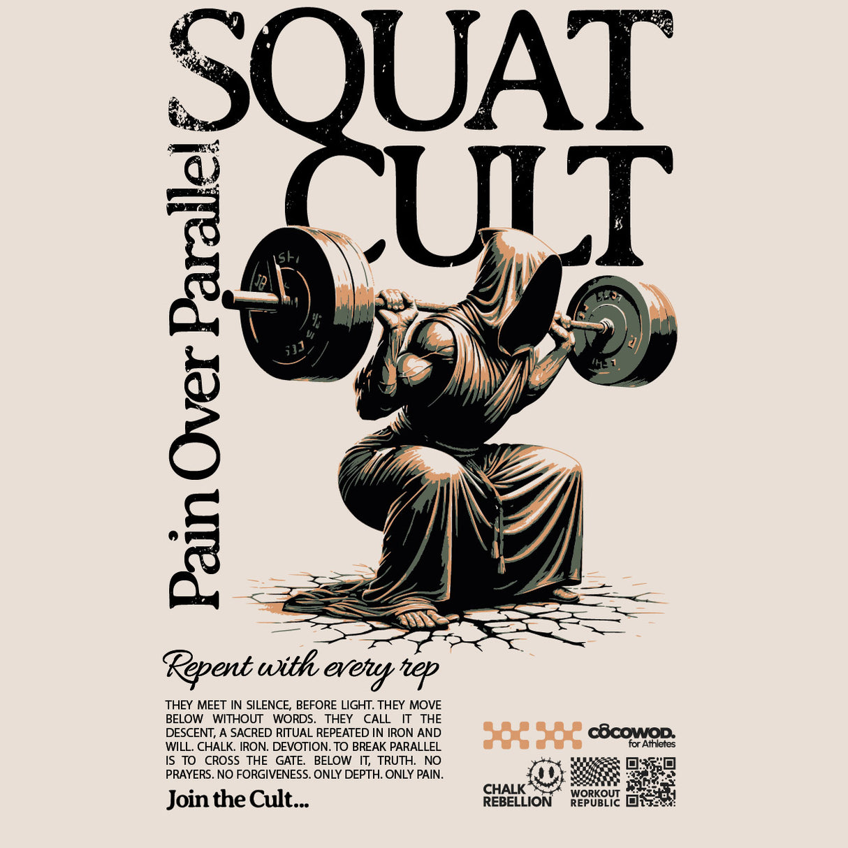 Cocowod ropa crosstraining Camiseta Hombre modelo Squat Cult | T-Shirt