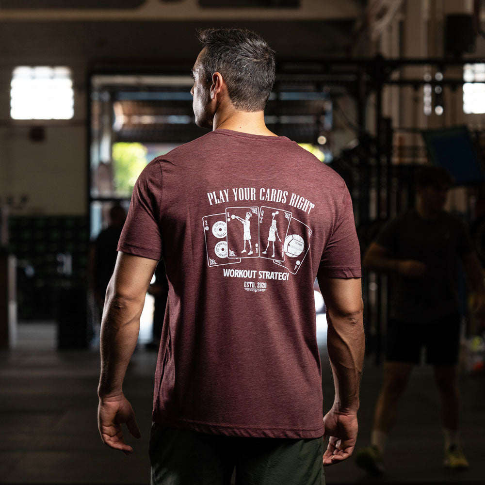 Cocowod ropa crosstraining Camisetas modelo Play Your Cards | Tri Blend