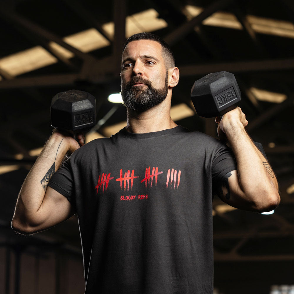 Cocowod ropa crosstraining Camiseta Hombre modelo Bloody Reps | T-Shirt