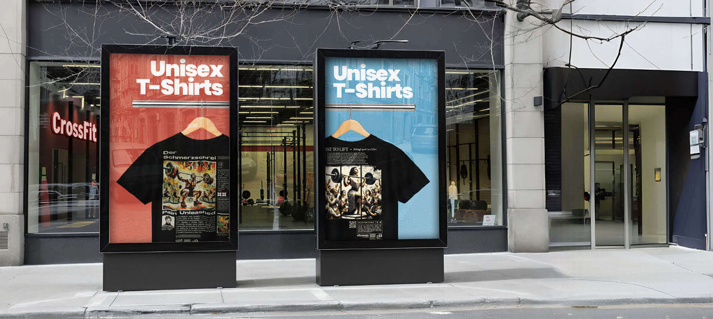 Ropa crosstraining unisex: camiseta ligera de algodón orgánico con corte lateral y diseños originales.