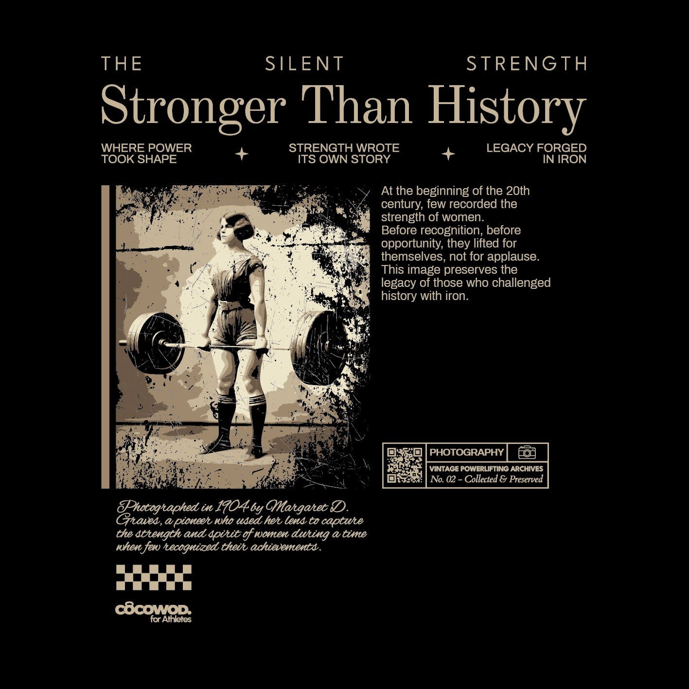 Cocowod ropa crosstraining Camiseta Mujer modelo Stronger Than History | Oversized